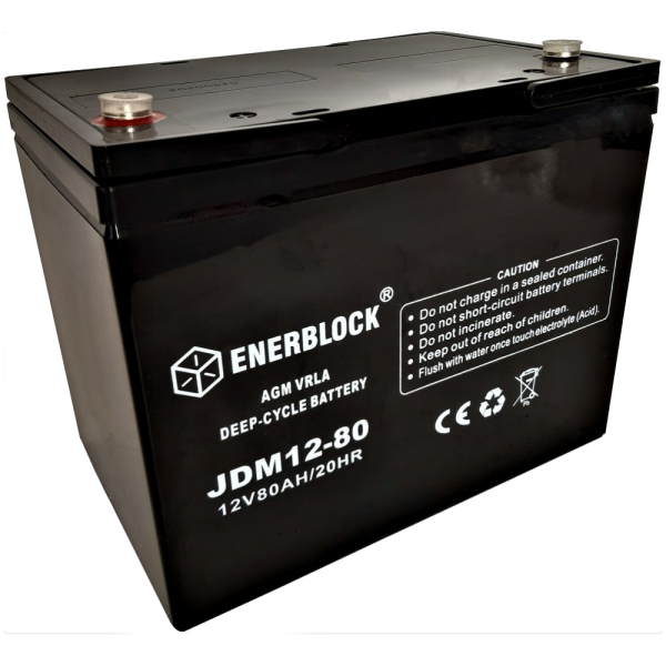 Enerblock JDM AGM 12V 80Ah Akumulator
