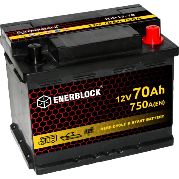 Enerblock JDP Duo Power AGM 12V 70Ah Akumulator