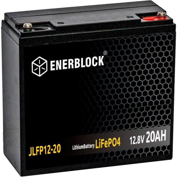 Enerblock JLFP Lithium Energy 12V 20Ah LiFePO4 BMS Bluetooth Akumulator