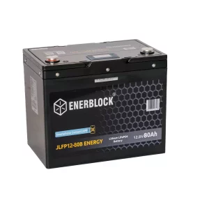 Enerblock JLFP Lithium Energy 12V 80Ah LiFePO4 BMS Bluetooth Akumulator