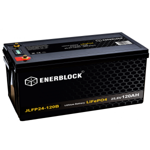 Enerblock JLFP Lithium Energy 24V 120Ah LiFePO4 BMS Bluetooth Akumulator
