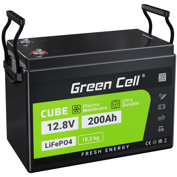 Green Cell 12.8V 200Ah LiFePO4 BMS Akumulator