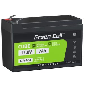Green Cell 12.8V 7Ah LiFePO4 BMS Akumulator