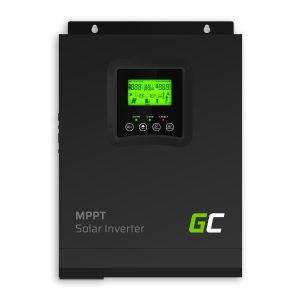 Green Cell 12VDC 230VAC 1000VA/1000W Inwerter solarny falownik Off Grid z ładowarką solarną MPPT