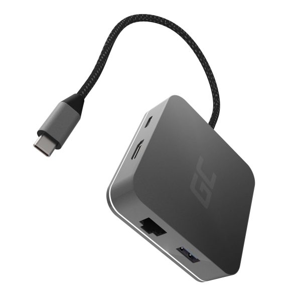 Green Cell GC HUB2 USB-C 6w1 (USB 3.0 HDMI Ethernet USB-C) Adapter