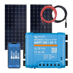 Zestaw solarny do kampera 350W - Sztywne panele fotowoltaiczne Victron Energy Victron Energy SmartSolar MPPT 100-20