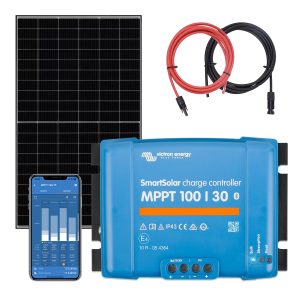 Zestaw solarny do kampera 410W - Sztywne panele fotowoltaiczne JA Solar Victron Energy SmartSolar MPPT 100-30