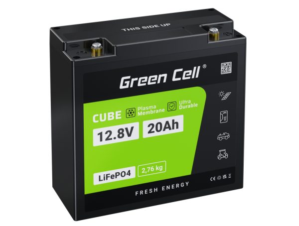 green-cell-akumulator-lifepo4-20ah-128v-256wh-litowo-zelazowo-fosforanowy-do-traktorka-kosiarki-pojazdow-elektrycznych